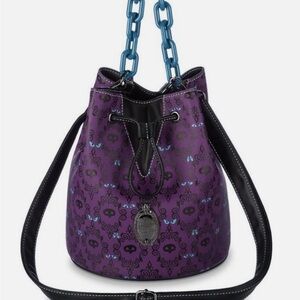 Purple Haunted Mansion crossbody bag bucket Bag